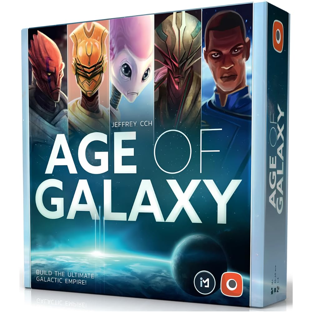 Portal Games | Age Of Galaxy (2nd Edition) | Strategy Board Game, Sci-Fi Civilization Building, Engine Building, Card Drafting, Solo And Multiplayer | 1-4 Players | 45-60 Minutes
