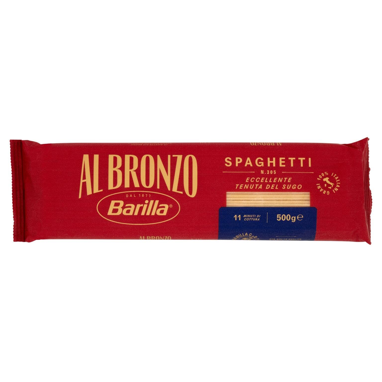 Italian Gourmet Bundle Spaghetti Al Bronzo 24x 500g + Italian Gourmet Polpa Gratis – Italienische Spaghetti mit Bronzeform-Textur, 11 Min Kochzeit, Pasta für Sugo, Bolognese & Vorrat 12kg