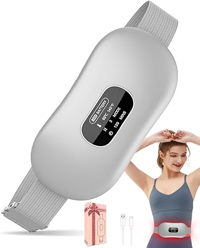 Almohadilla térmica para calambres menstruales, regalos del día de San Valentín, almohadilla térmica portátil con pantalla, almohadilla térmica de