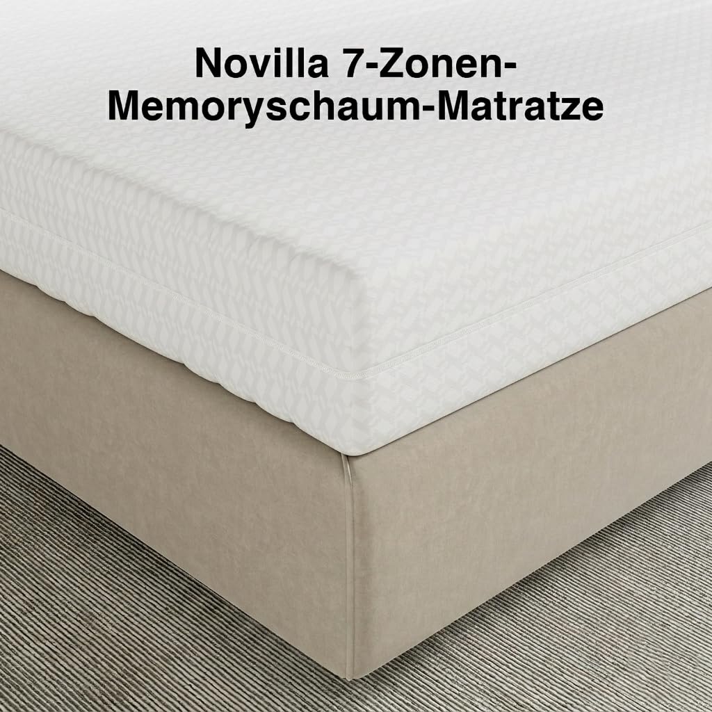 Novilla Matratze 140x200 cm H3/H4 7-Zonen Kaltschaummatratze Komfortschaum – Bild 8