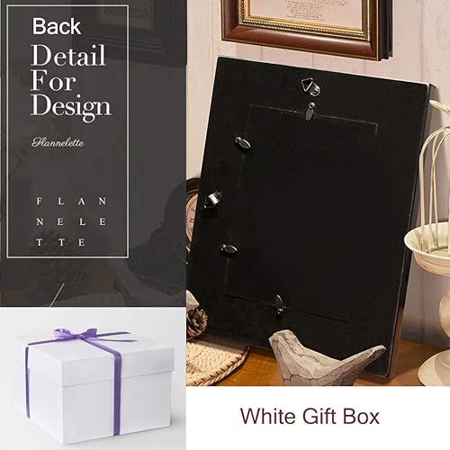 Miniatura 4 de Juego de 8 marcos de fotos de collage de pared negros para el hogar, marco de fotos familiar para collage de pared, grandes tamaños diferentes para