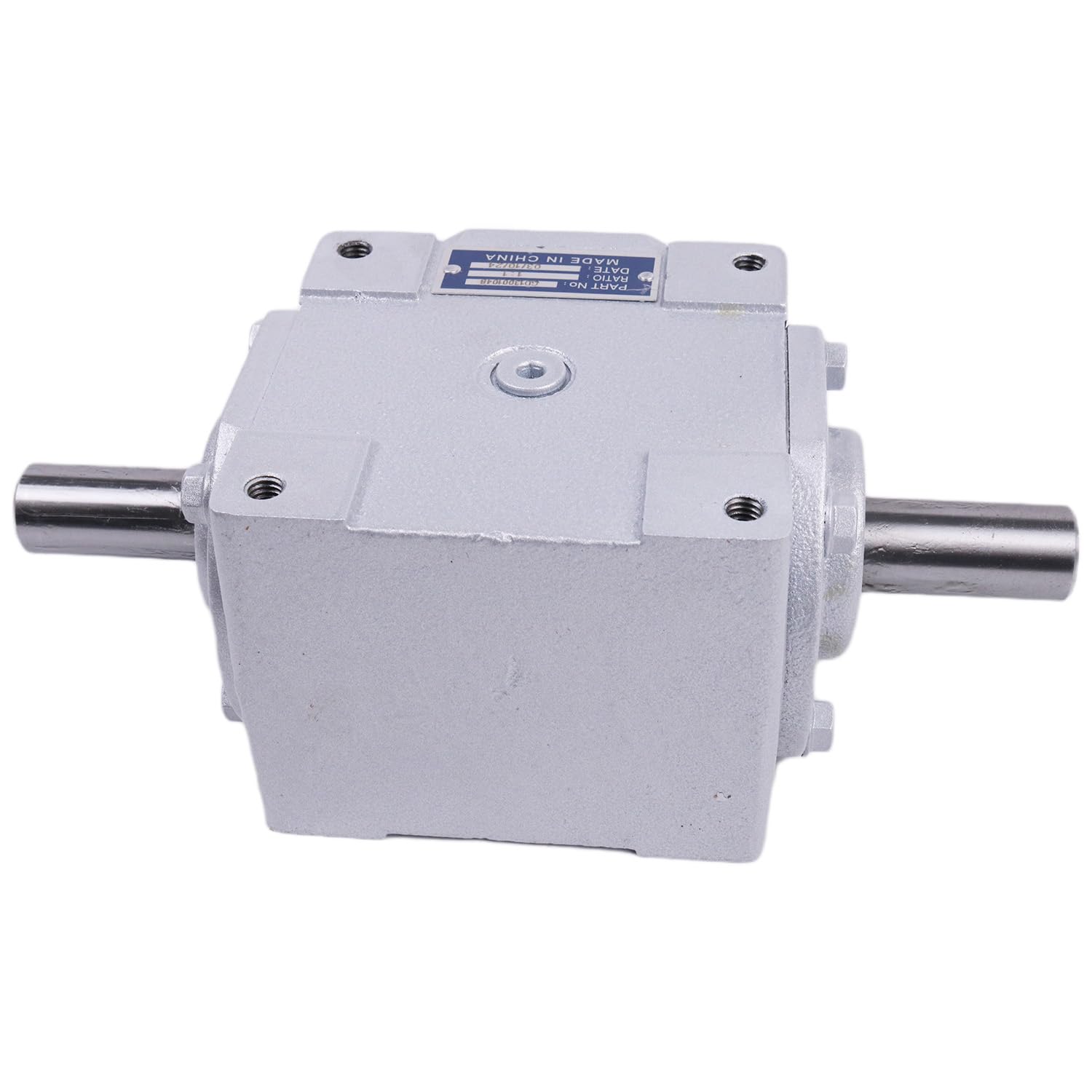 40 HP Right Angle Bevel Gearbox with Three 1" Keyed Shafts 1:1 1800 Max RPM
