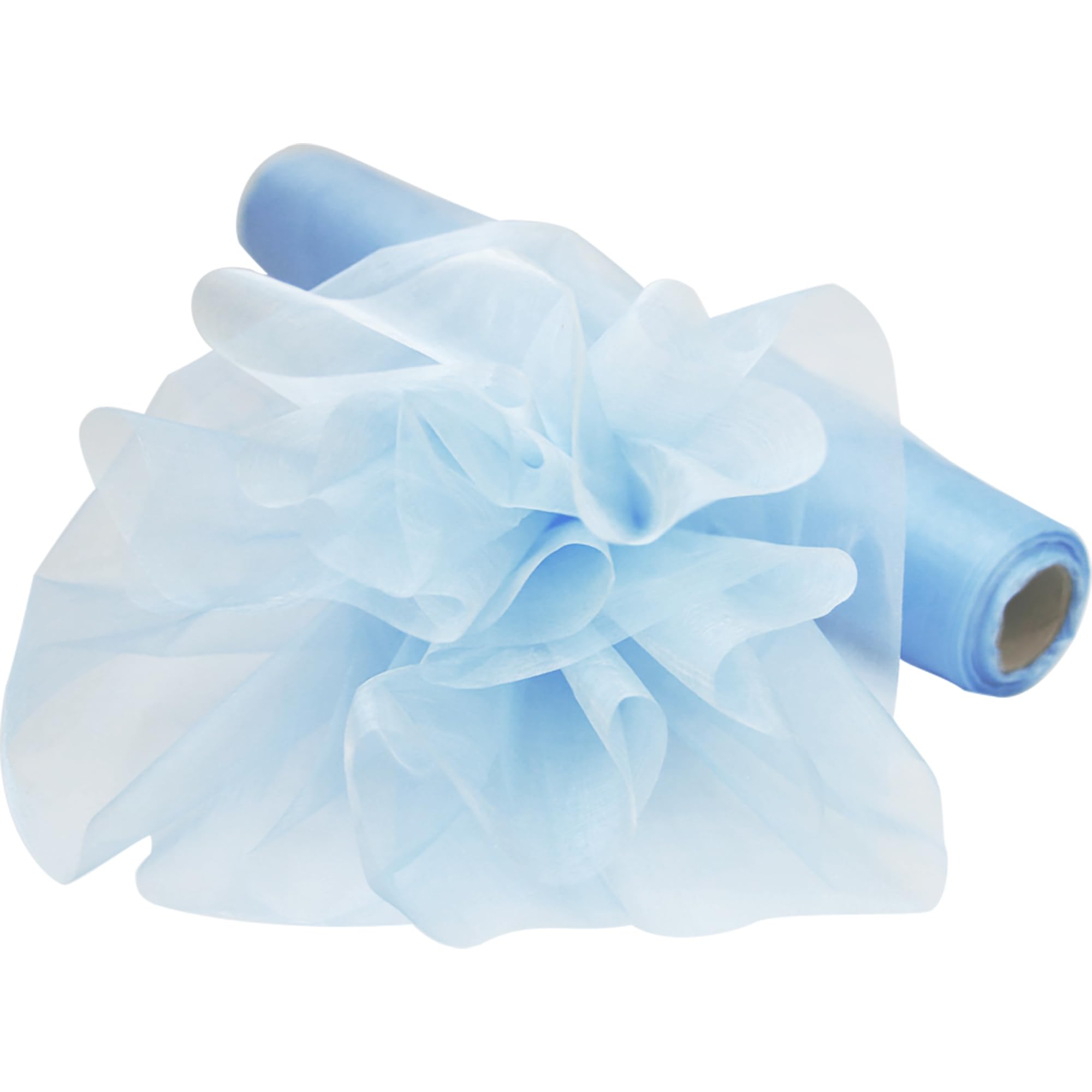 Time to Sparkle 29cm X 25m Organza Roll (Baby Blue) — image 1