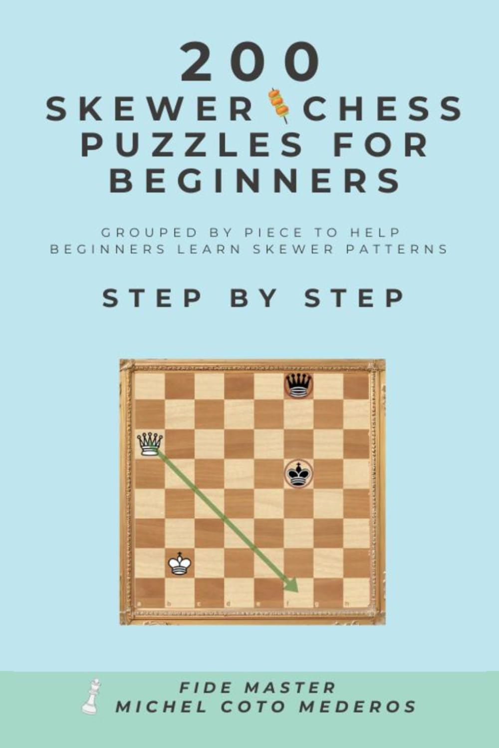 200 SKEWER Chess Puzzles for Beginners: Grouped by Piece to Help Beginners Learn SKEWER Patterns Step by Step (Chess Course For Beginners)