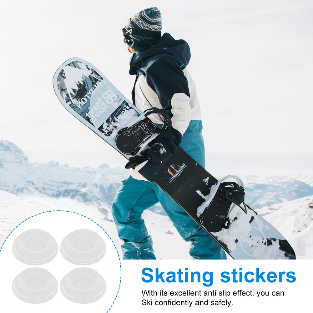 Stomp Pad, Transparent Pad Snowboard Antidérapant, Planches à Neige Grip Pads pour Une Prise Supplémentaire Lors du Snowboard, Accessoires de Ski d’Hiver pour Homme et Femme