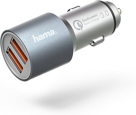 Hama Qualcomm Quick Charge 3.0 Auto Plata - Cargador (Auto, USB, Plata) Hama Qualcomm Quick Charge 3.0 Auto Plata - Cargador (Auto, USB, Plata)