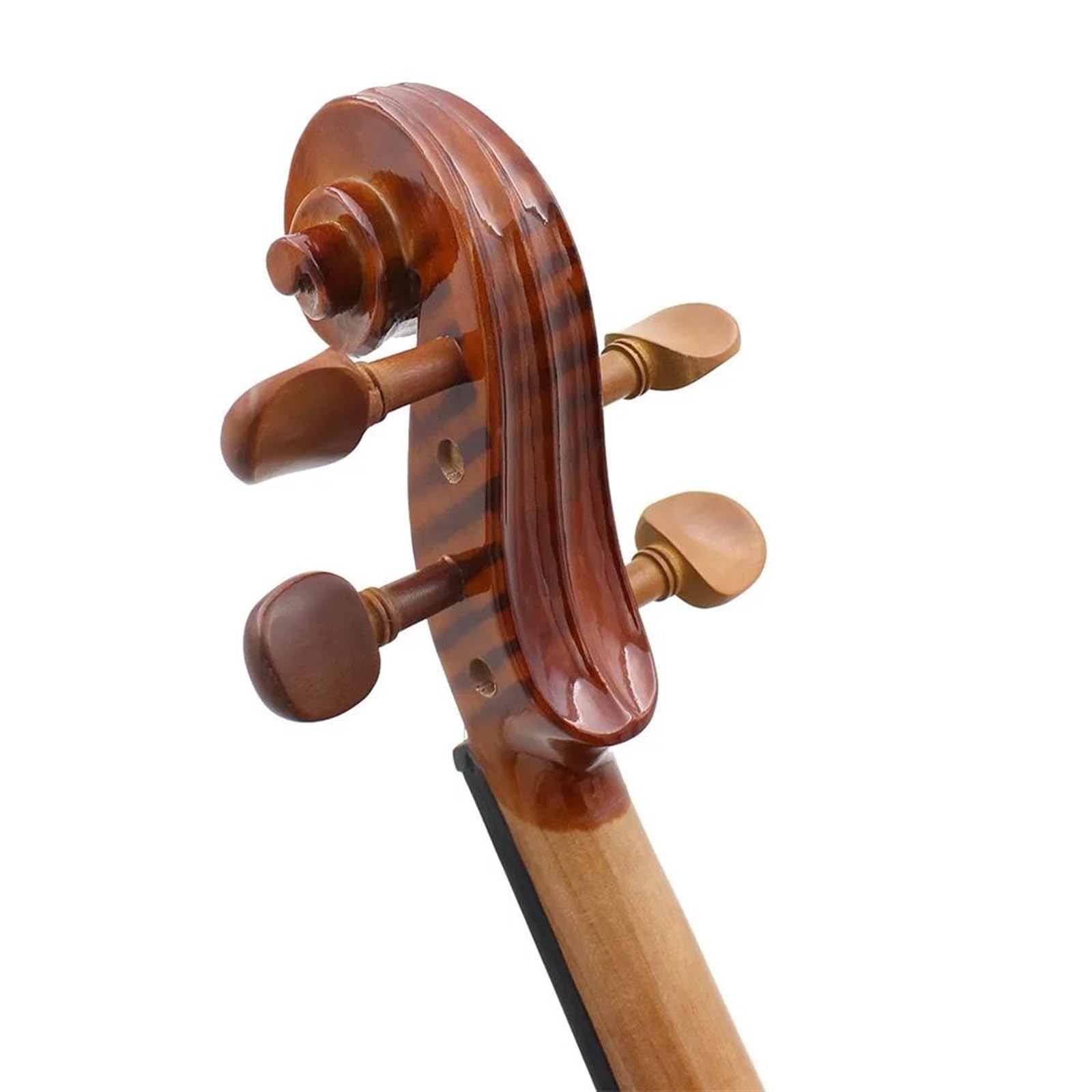 Violino Set Violino Professionale 4/4 3/4 1/2 Tiger Stripes Violino Acustico Luminoso Principiante Amante Della Musica Violino Con Custodia Arco(4/4)