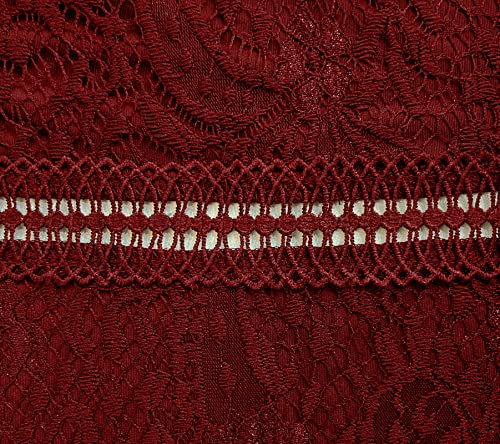 Women's Sexy V Neck Lace Dress Elegant Bodycon Cap Sleeve Knee Length Solid Embroidery Cocktail Eyelashes Pencil Dresses With Zipper For Party #TOP4