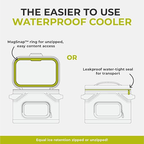 Miniatura 2 de CORE Hielera suave magnética a prueba de fugas con cremallera impermeable  Bolsa aislada portátil  El mejor enfriador suave para alimentos y bebidas