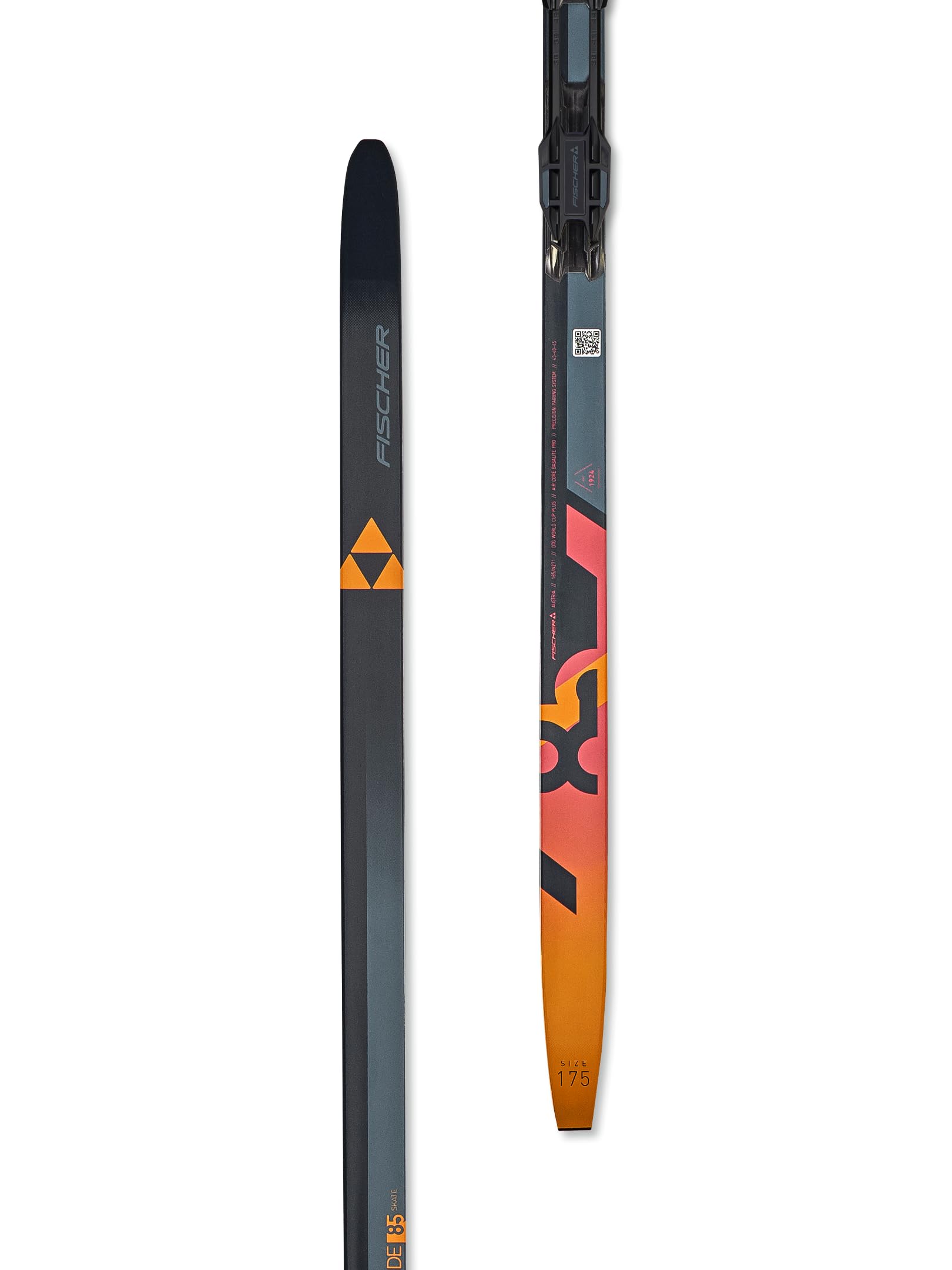 FISCHER Aeroguide Skate 85 Ski de fond XC léger sans torsion pour adulte avec fixations IFP | Ski de fond, loisirs de plein air, patinage de course, sports d'hiver