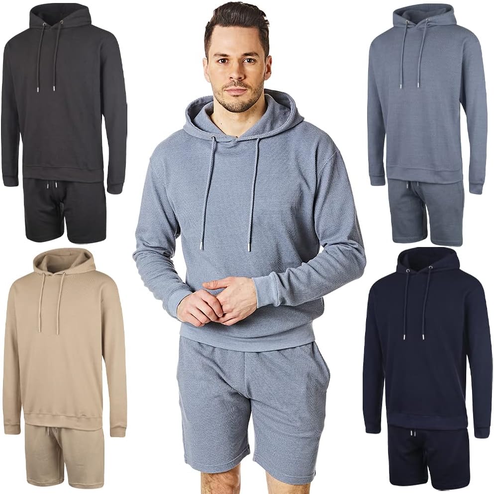 Men’s Ript Hooded Top and Short Loungewear Set