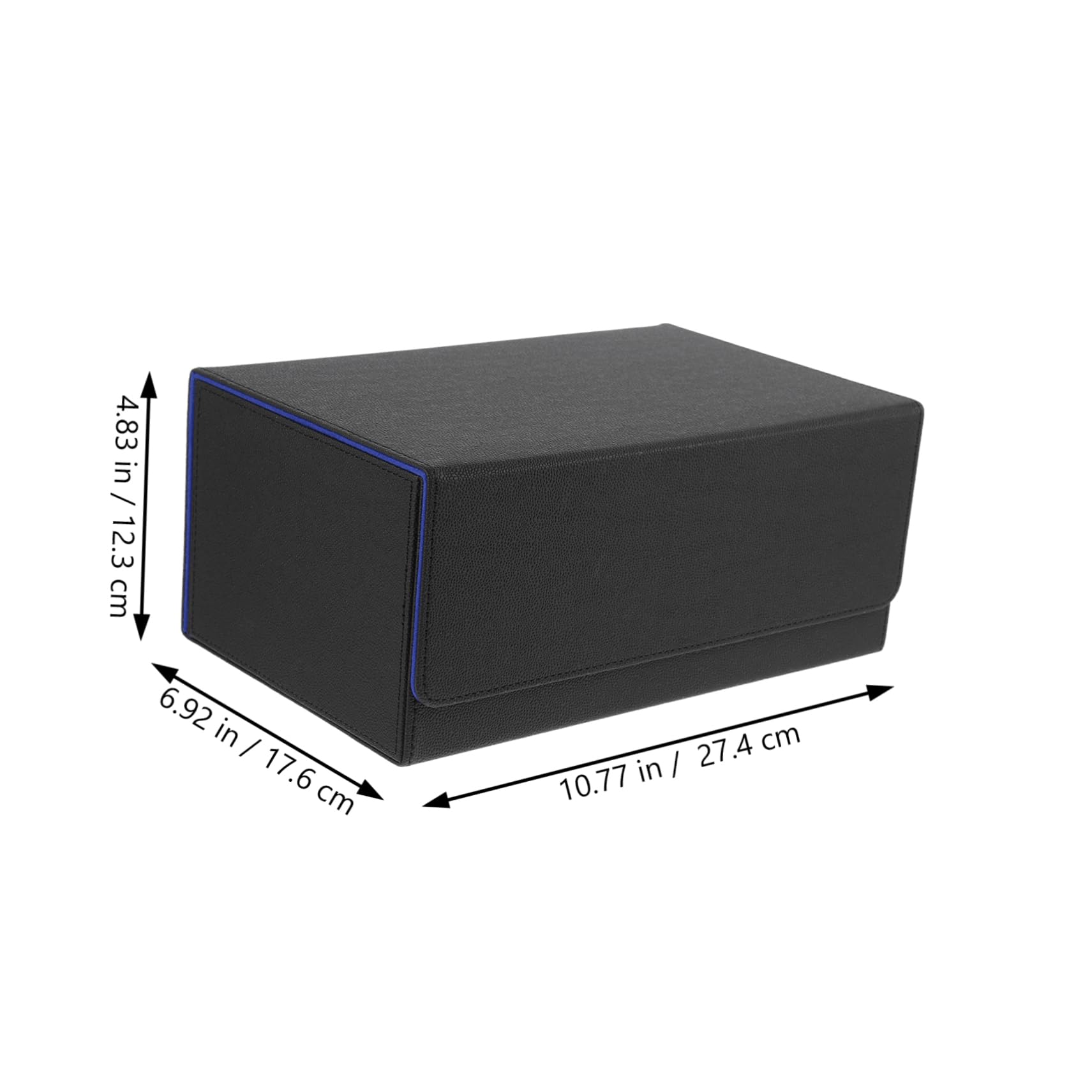 Vaguelly Aufbewahrungsbox für Sammelkarten Magnetisch mit Pu Leder Deckel Fächer Organizer für Sport und Spielkarten Sammelkartenhalter für Zuhause und Büro