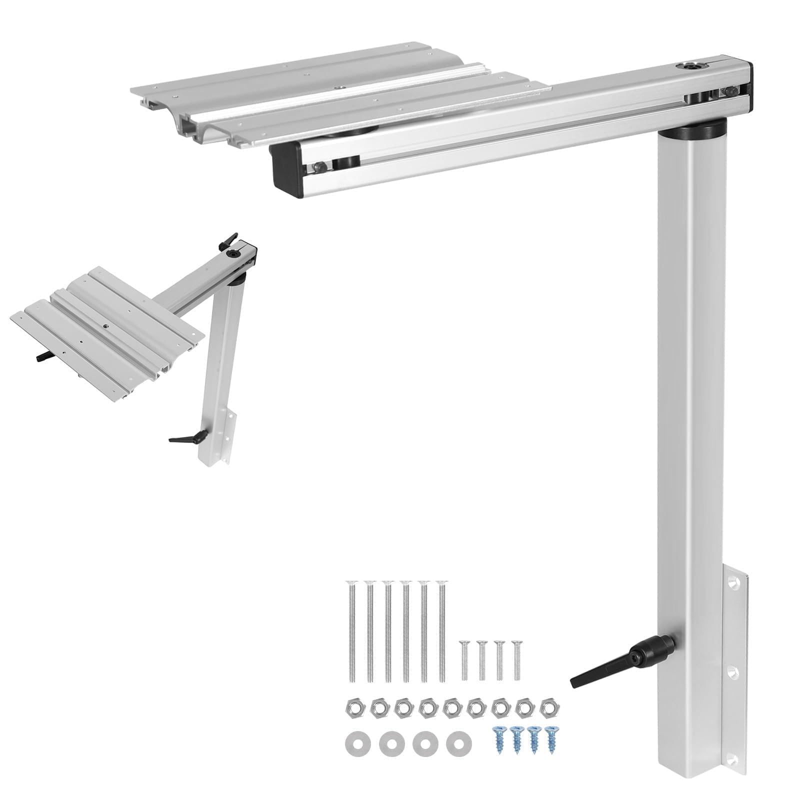 Generic Height Adjustable RV Table Leg Bracket 360 Degree Rotation Removable Table Leg RV Accessories for Caravan Motorhome Yachts Easy to Install