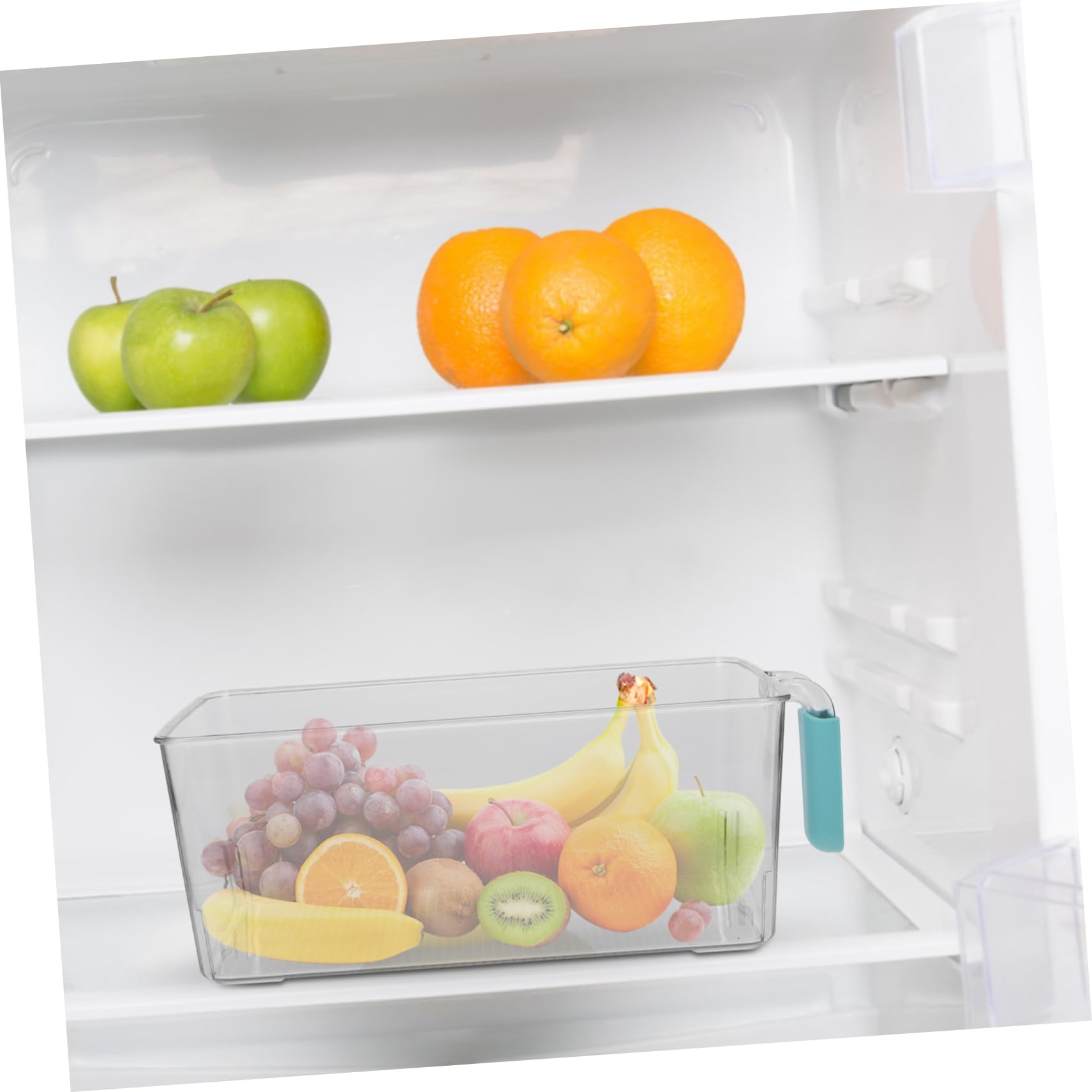 IMIKEYA 2pezzi Contenitore Per Alimenti Freschi Con Manici Organizer Per Frigorifero e Cucina Scatola Per Frutta e Verdura Capacità Facile Da Pulire e Compatta