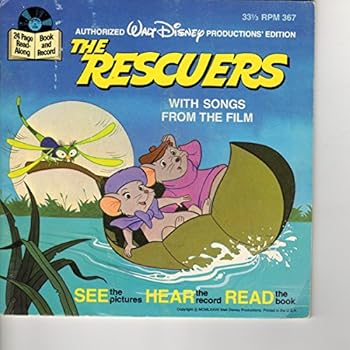 Paperback Disney's "The Rescuers" (Read Along Book and Record) #367 Book