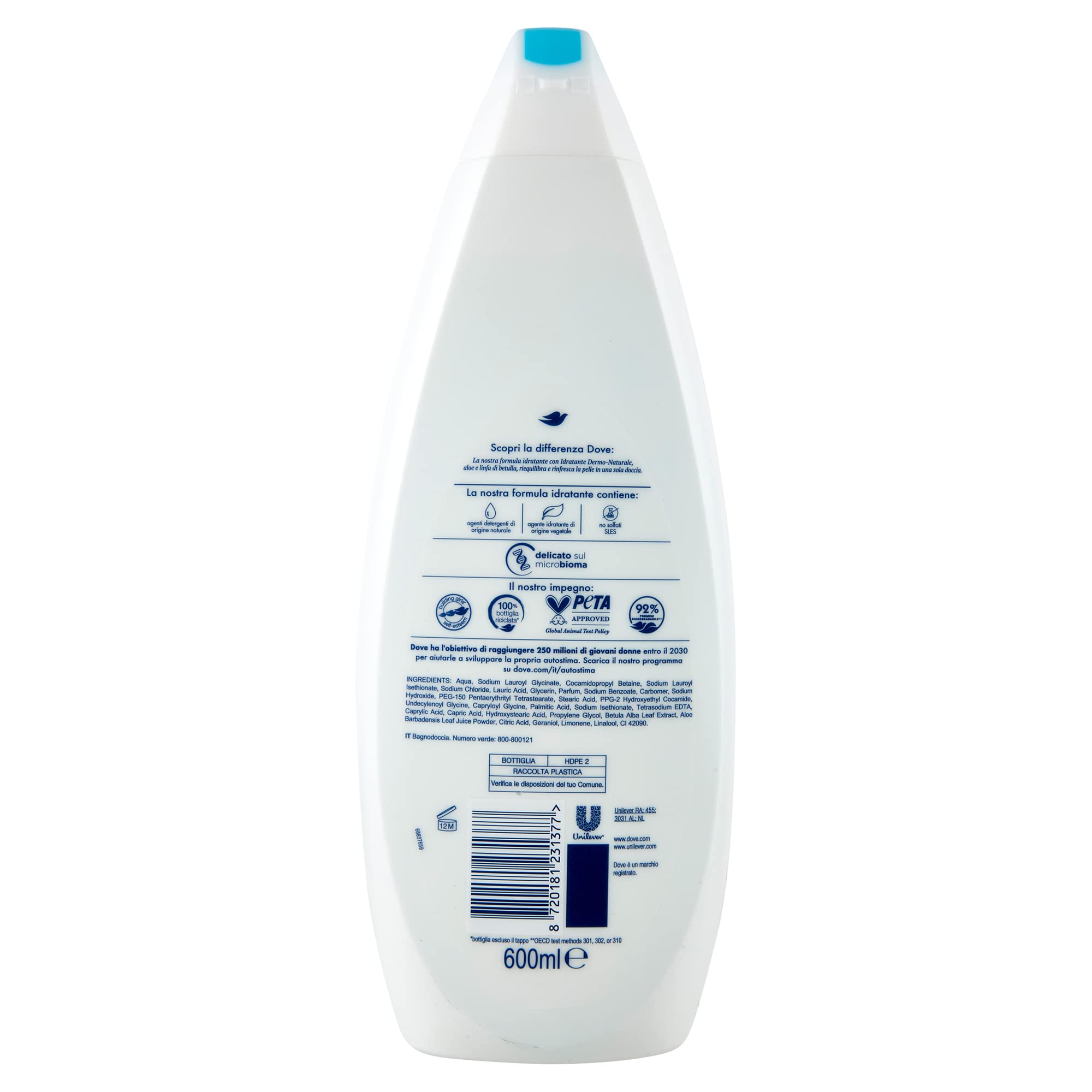 DOVE Frisches Duschbad mit Feuchtigkeit 600 ml