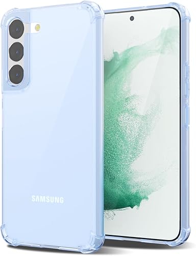 Funda para Samsuang Galaxy S22 Plus transparente, transparente, funda protectora de silicona para mujer, diseño femenino lindo y simple, delgado,