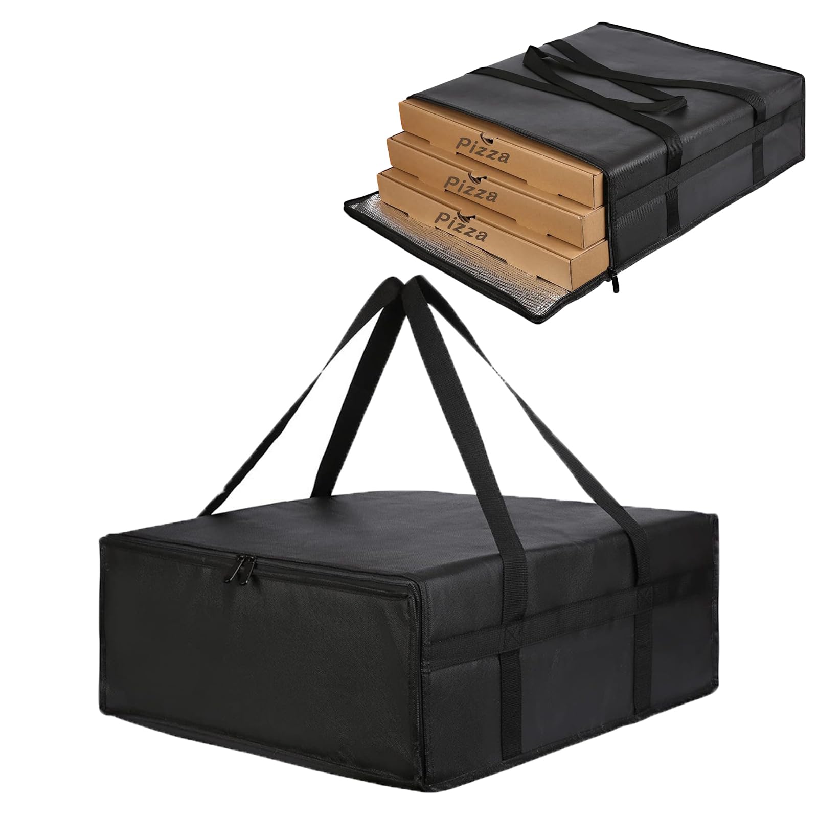 FAST WORLD SHOPPING ® Borsa Porta Pizze Zaino Termico Portapizze Cibi Bevande Contenitore Da