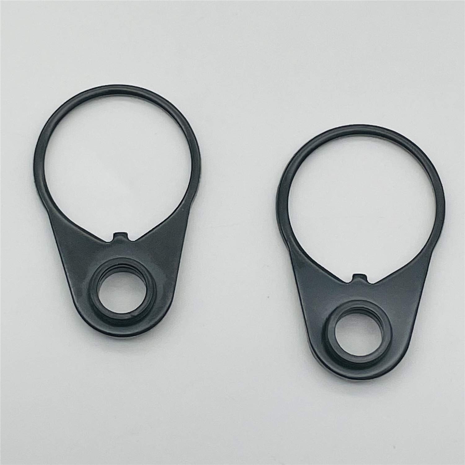 GGYOU 2pcs Two Point Sling Mounts Durable Heavy-Duty Sling Attachment Ring Black