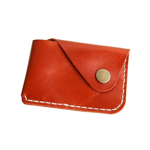 Handmade Minimalist leather Card Case Wallet Front Pocket Card Holder card pack organization