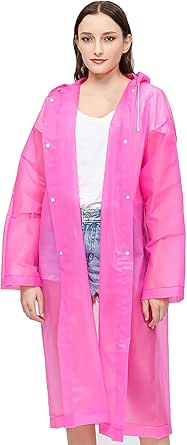 Ponchos De Pluie Réutilisables Vspek - Lot De 2 Adultes Portable EVA