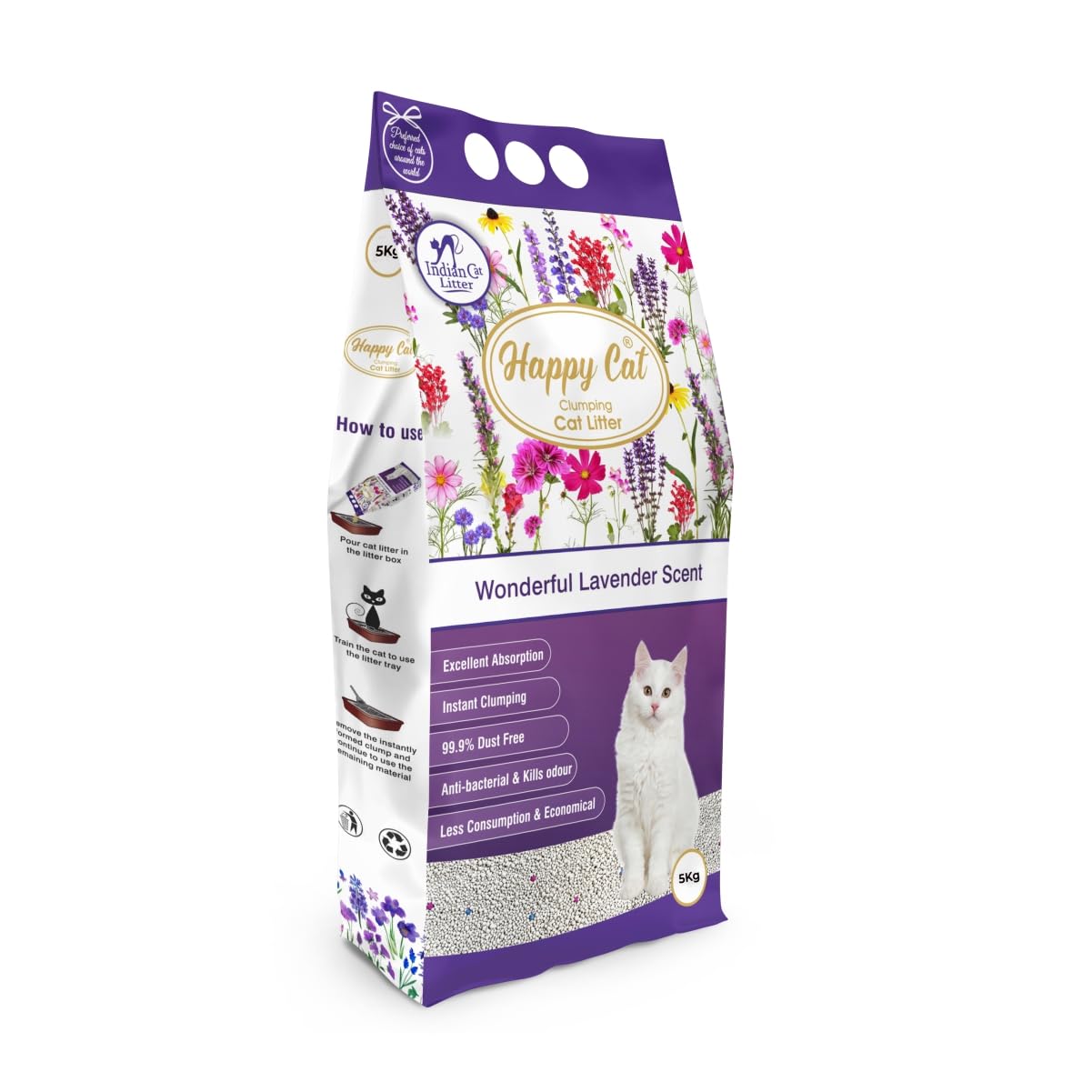 See full amazon price history chart for HAPPY CAT Clumping Cat Litter Wonderful Lavender Scent - 5 Kg HAPPY CAT Clumping Cat Litter Wonderful Lavender Scent - 5 Kg (B0BPHMVZJ8) Amazon Price History, Amazon Price Tracker
