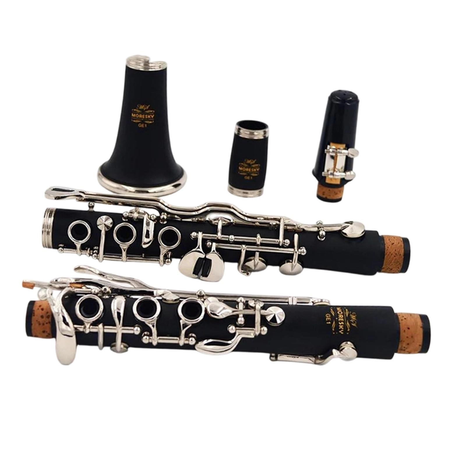 Clarinete Principiantes Clarinete De 20 Teclas | Si bemol (Bb) / Caucho duro (Ebonita)