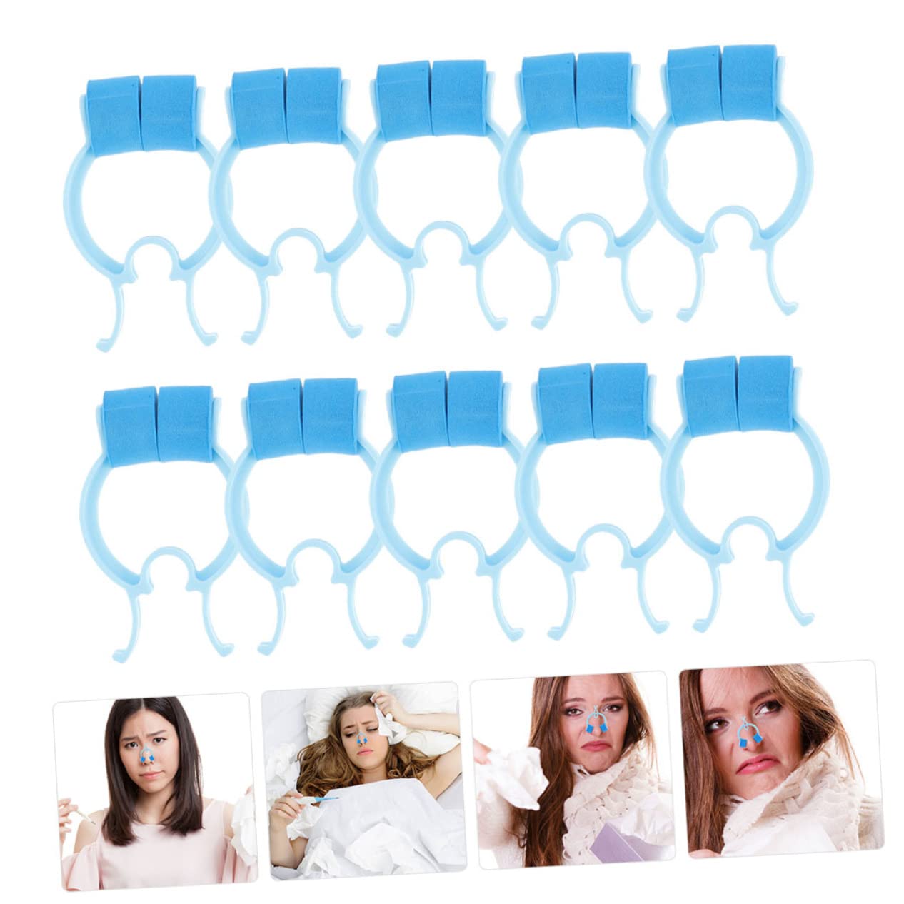 4 Sätze Nasenbefestigungsklammern Nasenblutenstopper-clip Nasen Für Epistaxispflege Atmung 16 Stück * 4