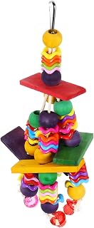Ipetboom Brinquedo De Papagaio Gaiolas De Papagaio Para Pássaros Grandes Brinquedo De Pássaro Mastigar Brinquedos Pássaro Rasgando Brinquedos De Madeira Brinquedo De Pássaro Brinquedos