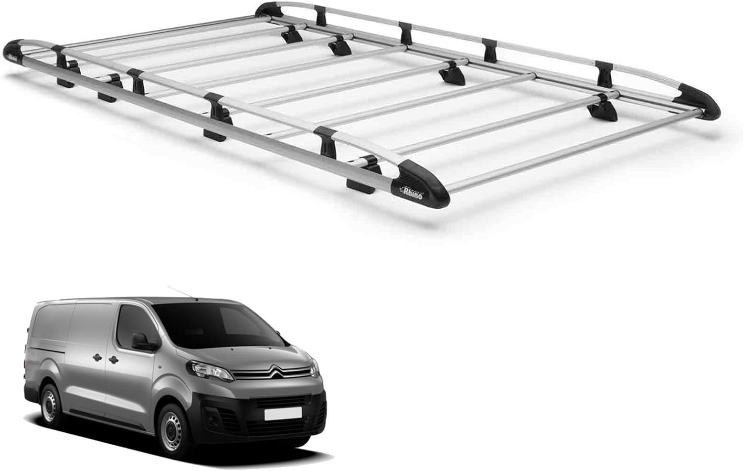 Rhino Aluminium Van Roof Rack for Citroen Dispatch (2016 on) [M