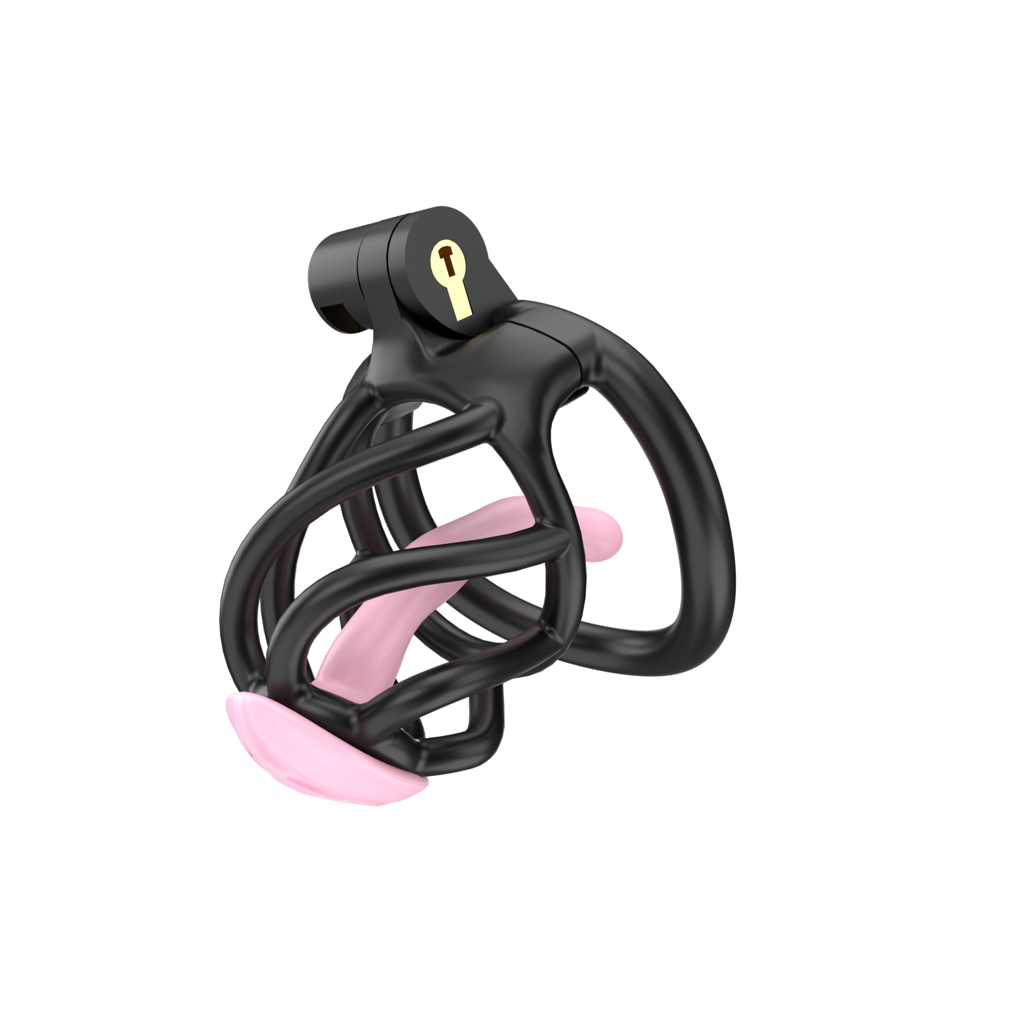 Spiral Chastity Device Yithuet Cobra 6 Resin Cock Cage, Black: X-Small X-Small Black