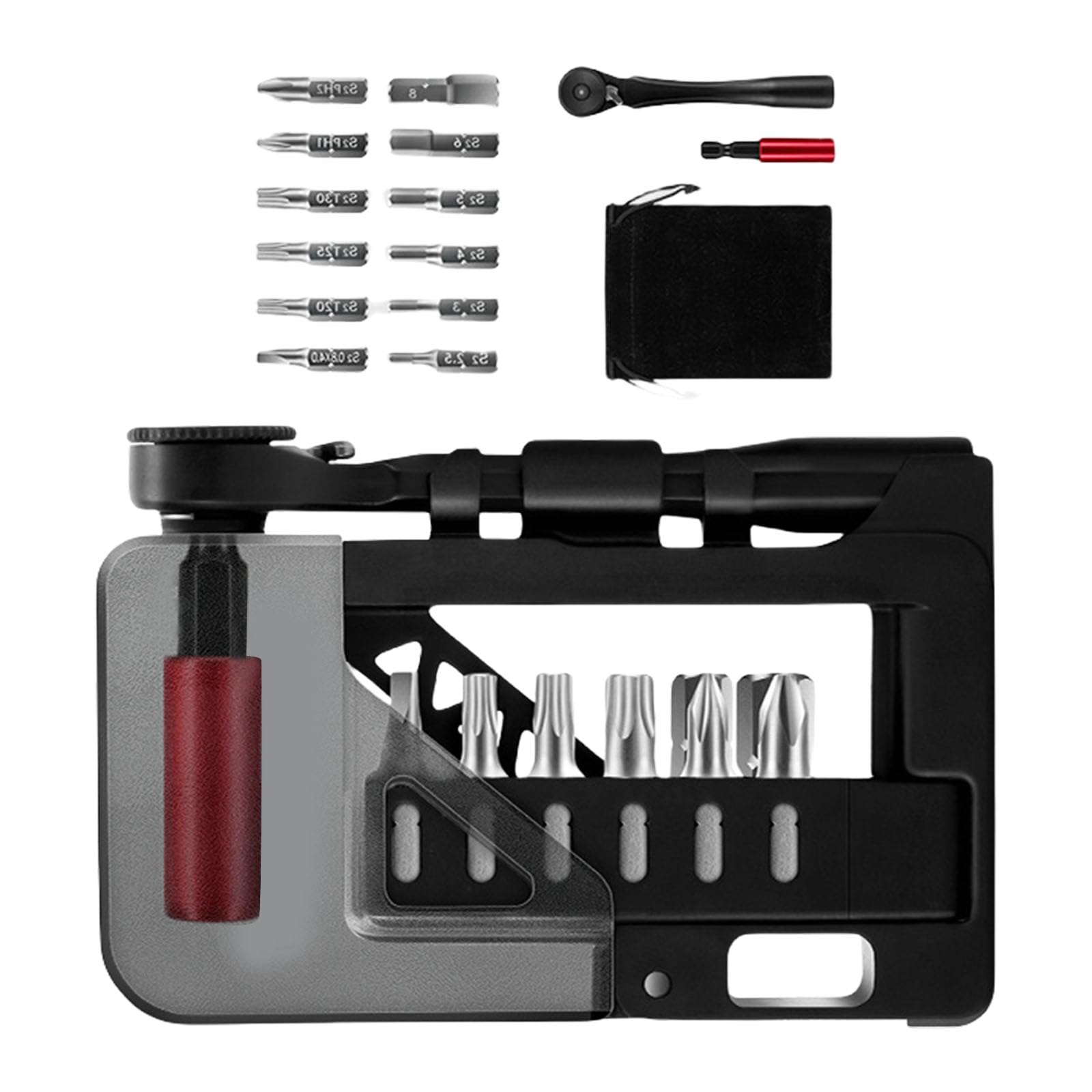 Woedpez Multicolor Tool Set For Bike Portable Bike Maintenance Multitool Repair Set 12 In 1 Two Way Ratchets Wrench Ratchets Wrench