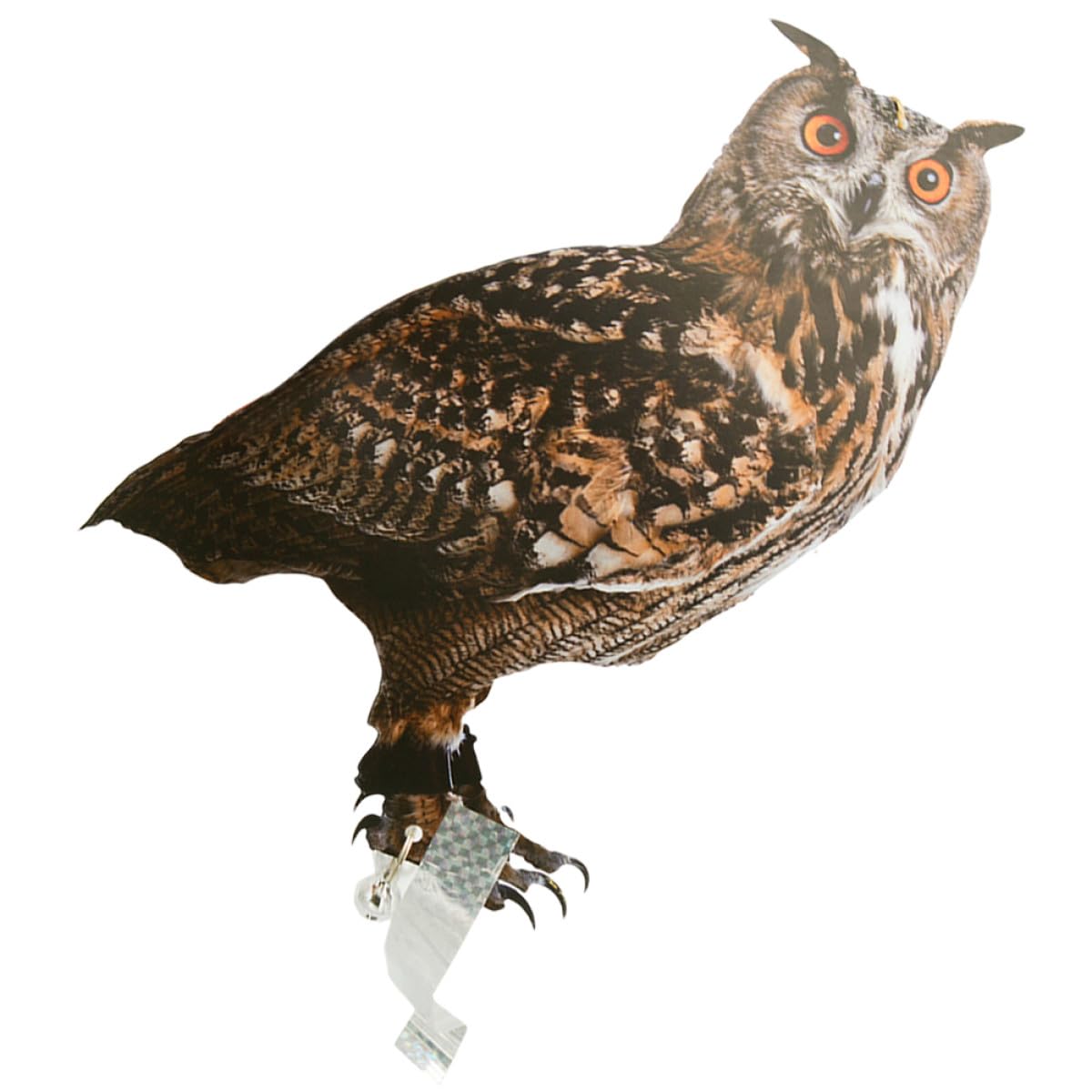 Ornement hibou de jardin avec cloche pour protéger le verger
