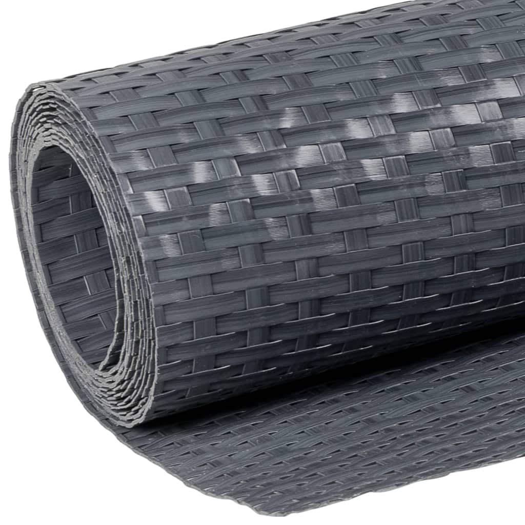 Paravent de Balcon Anthracite 1000x100 cm résine tressée,Quincaillerie,Clôtures & barrières,Panneaux de clôture,7.85 kg-156249