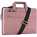 Produktbild DOMISO 14 Zoll Laptop Sleeve Schultertasche Wasserdicht Schutz Messenger Bag Business Aktentasche Handtasche für 14 Zoll Notebook/Lenovo ThinkPad E480 Yoga 920/13,5 Zoll Microsoft Surface Book, Pink