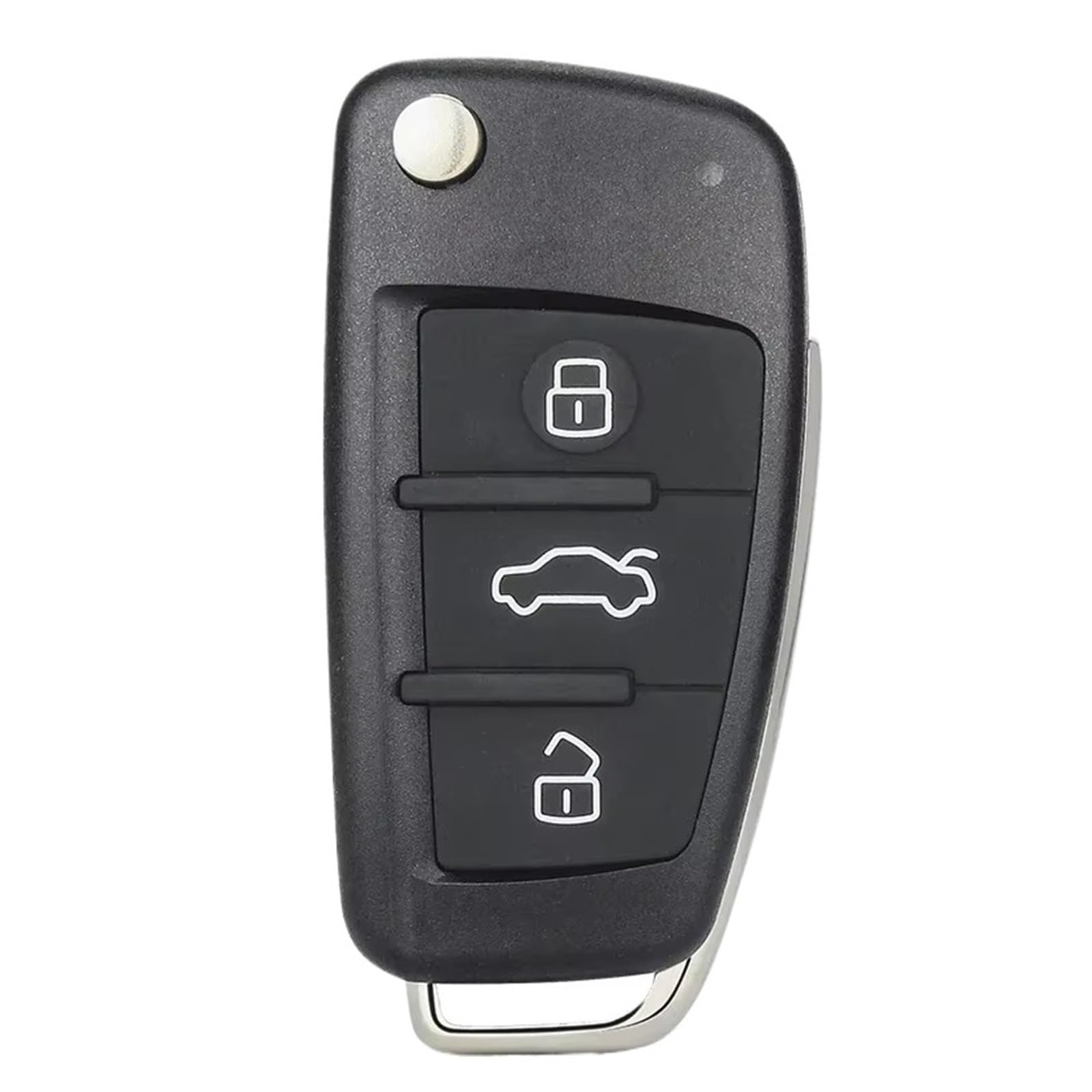 Compatible Con Para A6 2006 2007 2008 2009 2010 2011 2012 2013 Q7 2007-2013 Carcasa Llave Plegable Mando A Distancia De 3 Botones HU66 Sin Cortar