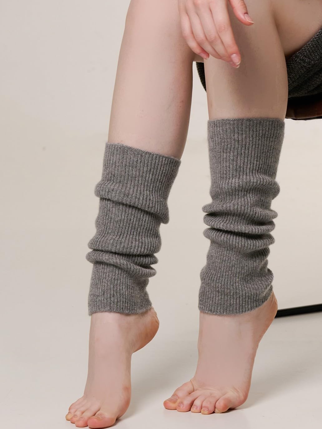 Jambières Femme 100% Cachemire – Guêtres en Maille Douce et Chaude Élégantes pour Hiver, Yoga, et Quotidien