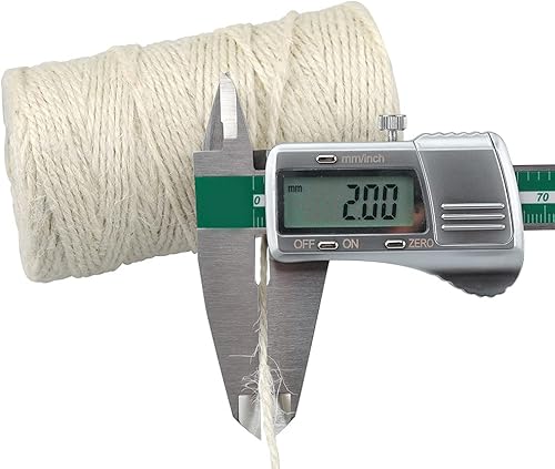 Vista 87 de Cordel de yute natural para arte, manualidades y navidad, cordel de embalaje duradero Gris