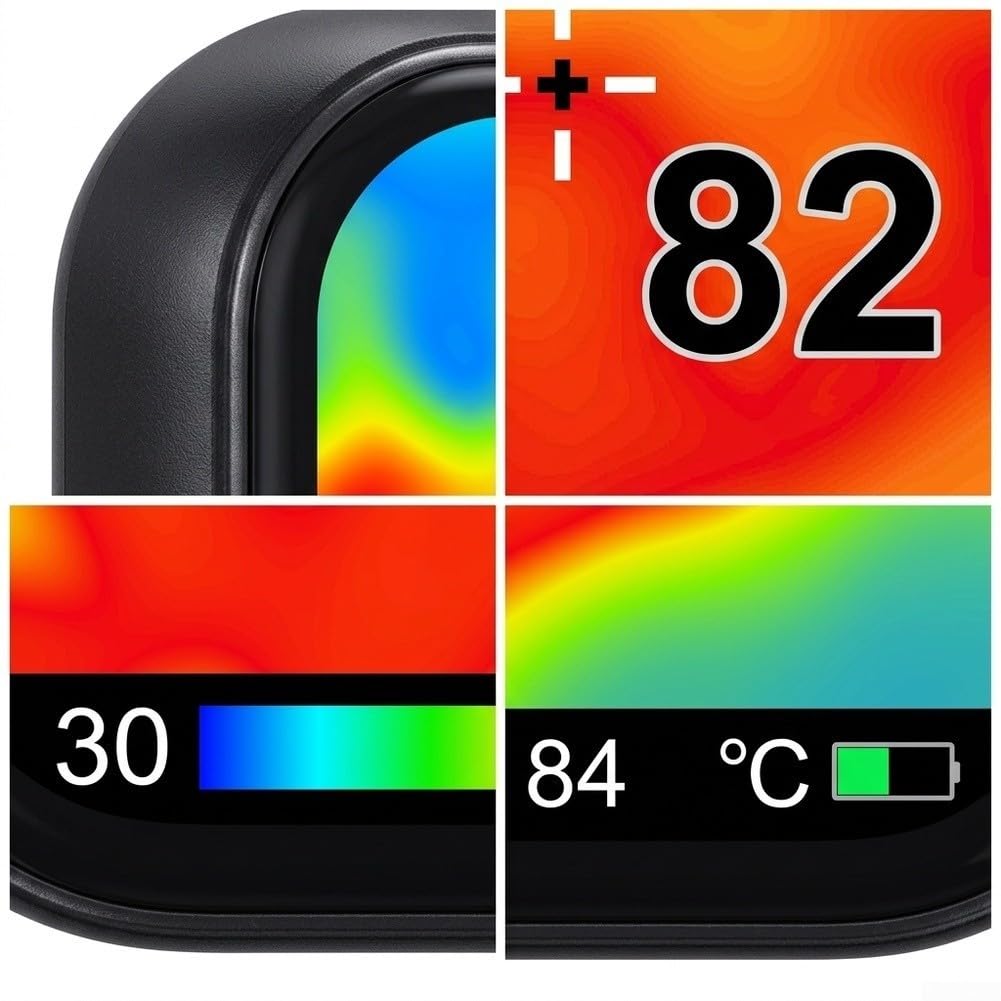 Para mini cámara termográfica con pantalla táctil de -20 a 300 °C RC Motor