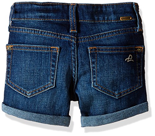 Dl1961 Girls' Big Piper Rolled Cuff Short, Sea/Lion, 12 #TOP1