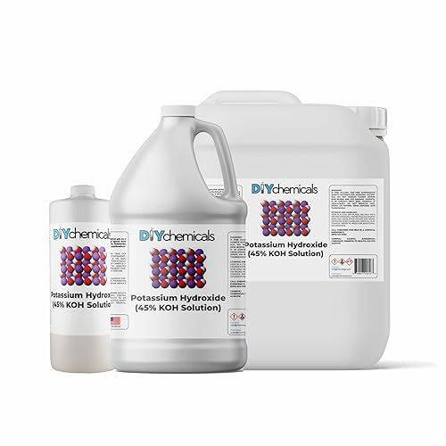 DIYChemicals Hidróxido de potasio líquido 45% - (KOH 45%) (cuarto de galón)