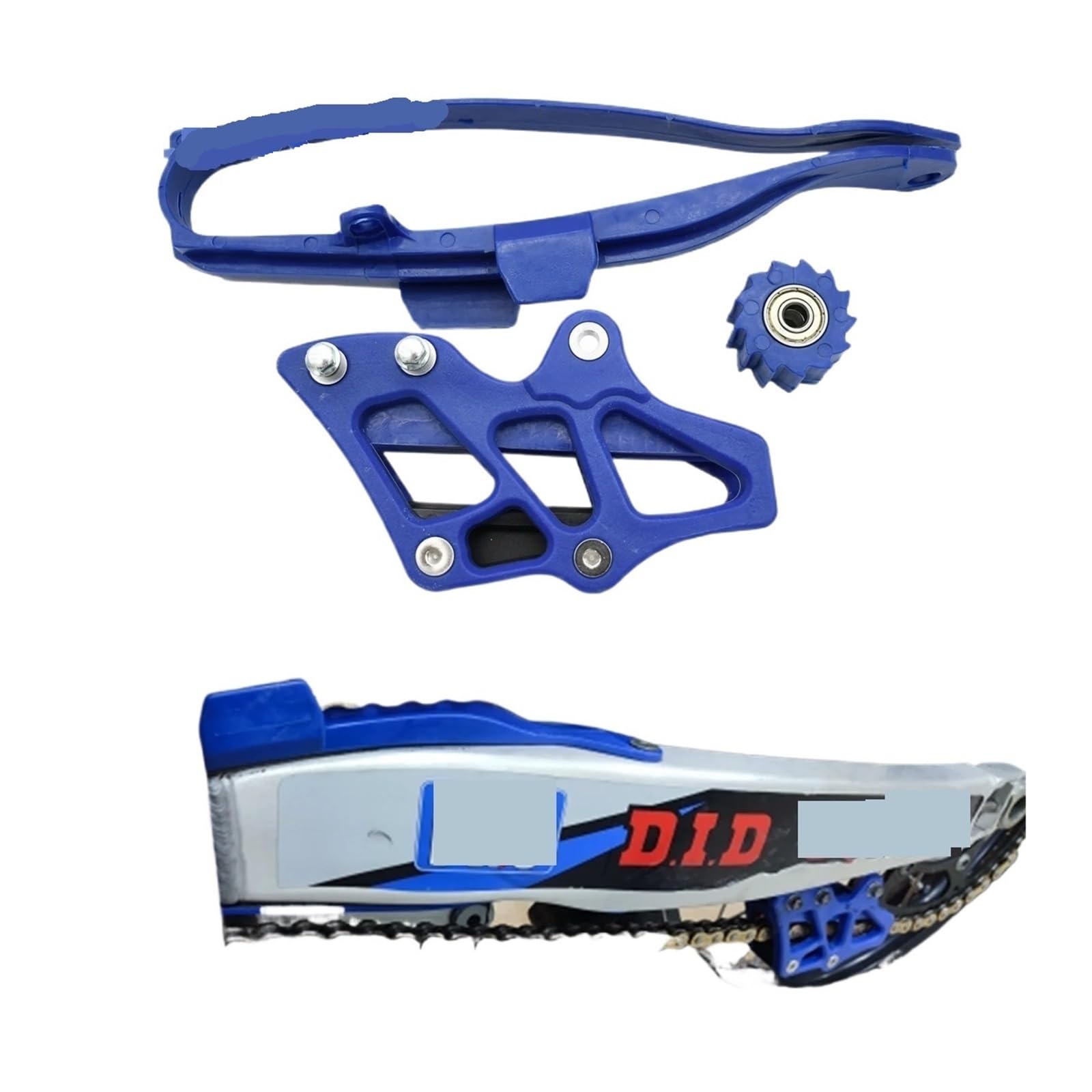 Guide-chaîne Arrière / Slider Pour Moto - Protection Bras Oscillant Universelle, Neuve