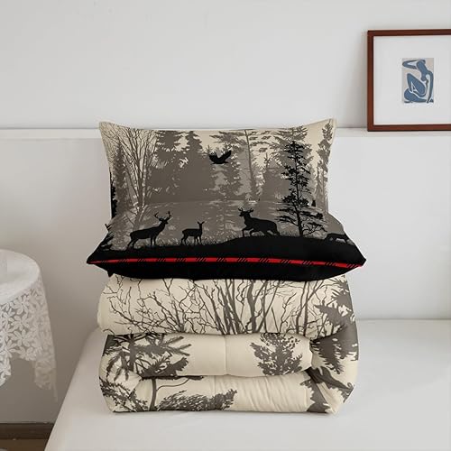 Miniatura 166 de Castle Fairy Juego de edredón con bandera estadounidense, tamaño King, ropa de cama de animales de pastor alemán para niñas y adolescentes, juego