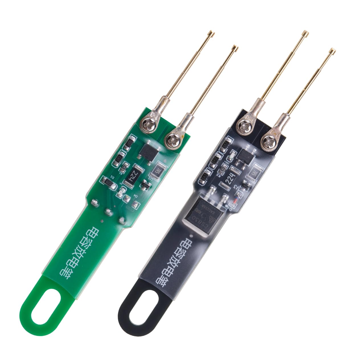 ZORZA 2Pcs Electronic Repair AC/DC Capacitor Discharge Pen with LED Indicators Safe Discharge Tool Up to 1000UF 5000UF for Electrician and DIY Repairs