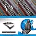 PONYJOYUP Baja Saddle Blanket Car Seat Covers 9PCS Full Set, Breathable and Washable Striped Woven Automotive Vehicle Seat Cover, Universal Seat Cover for Sedan, SUV, Truck, Airbag Compatible