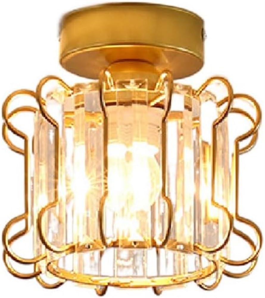 Plafonnier LED encastré design doré pour illuminer chaleureusement votre chambre et bureau