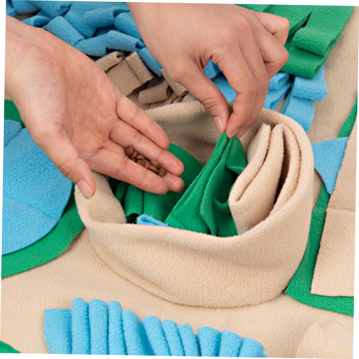 Schnüffelmatte für Hunde und Katzen mit Polar Fleece, 1 Stück