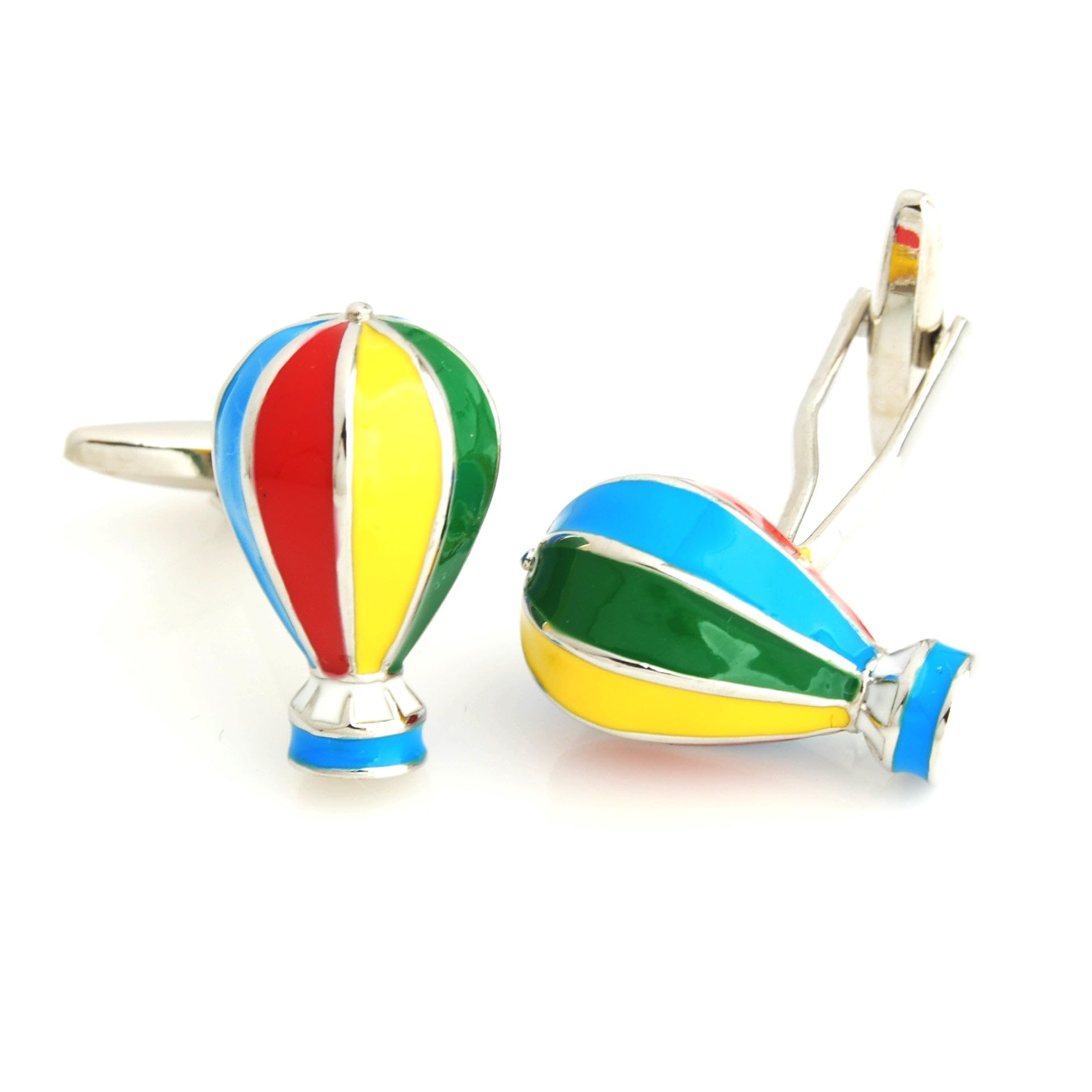 Enamel Hot Air Balloon Novelty Cufflinks for Men-image-43