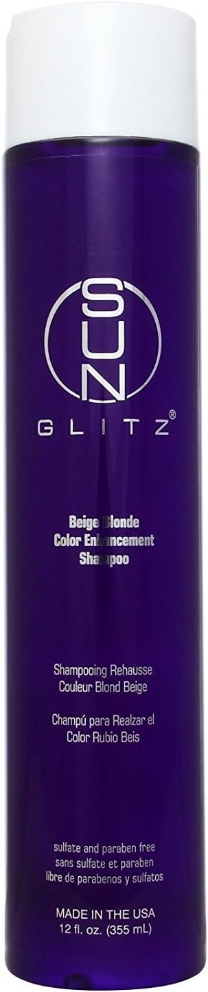Sunglitz Beige Blonde Color Enhancement Shampoo - 12 oz - Beige Blonde