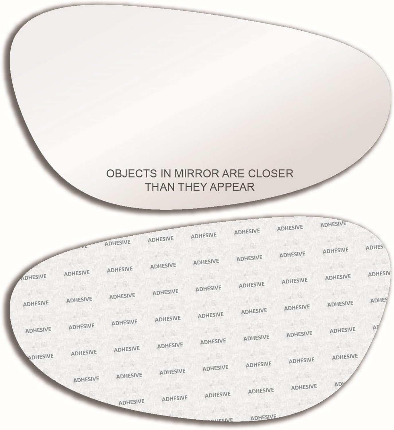 New Replacement Convex Mirror Glass with Full Size Adhesive for Porsche 996 911 Boxster Passenger Side View Right RH